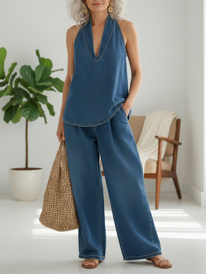 Armelle™ | Ensemble top et pantalon large