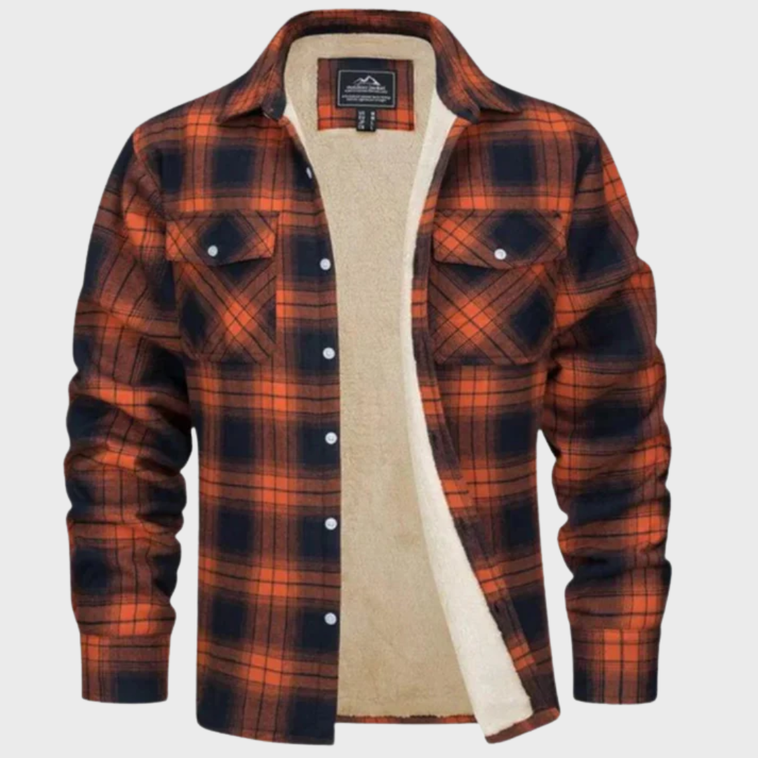 Isidore - Veste Trucker Rayée en Fleece