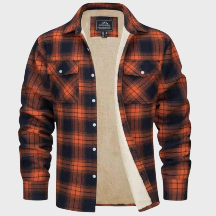 Isidore - Veste Trucker Rayée en Fleece