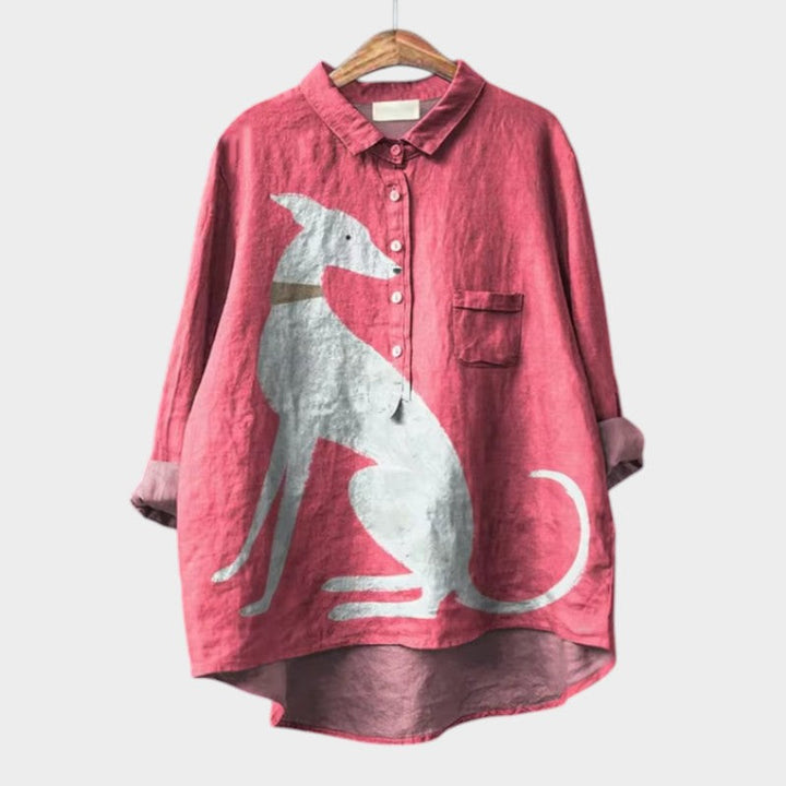 Louise | Blouse en Lin Élégante pour l'Été