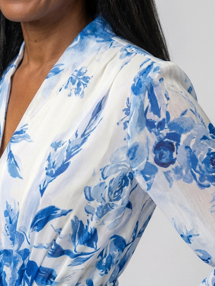 Geneviève | Robe Maxi à Manches Longues Florale