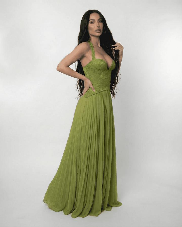 Geneviève | Robe Maxi Verdante