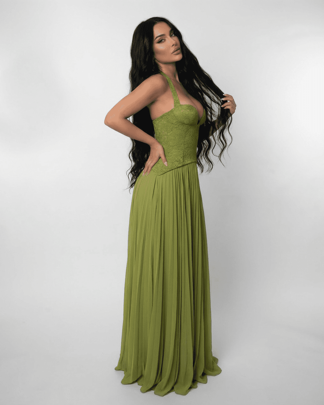 Geneviève | Robe Maxi Verdante