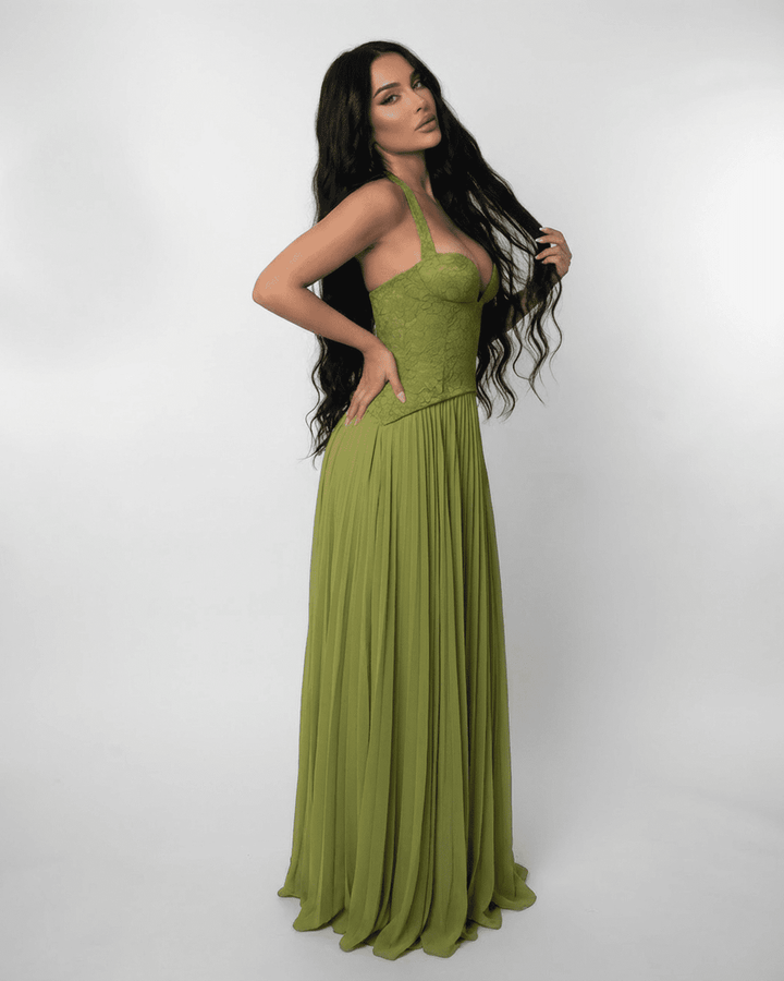 Geneviève | Robe Maxi Verdante