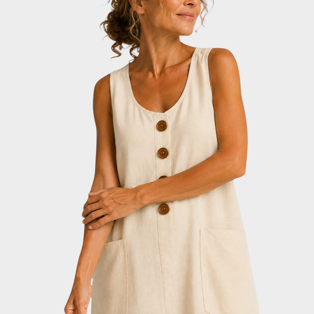Nathalie | ROBE D'ÉTÉ EN LIN COTON