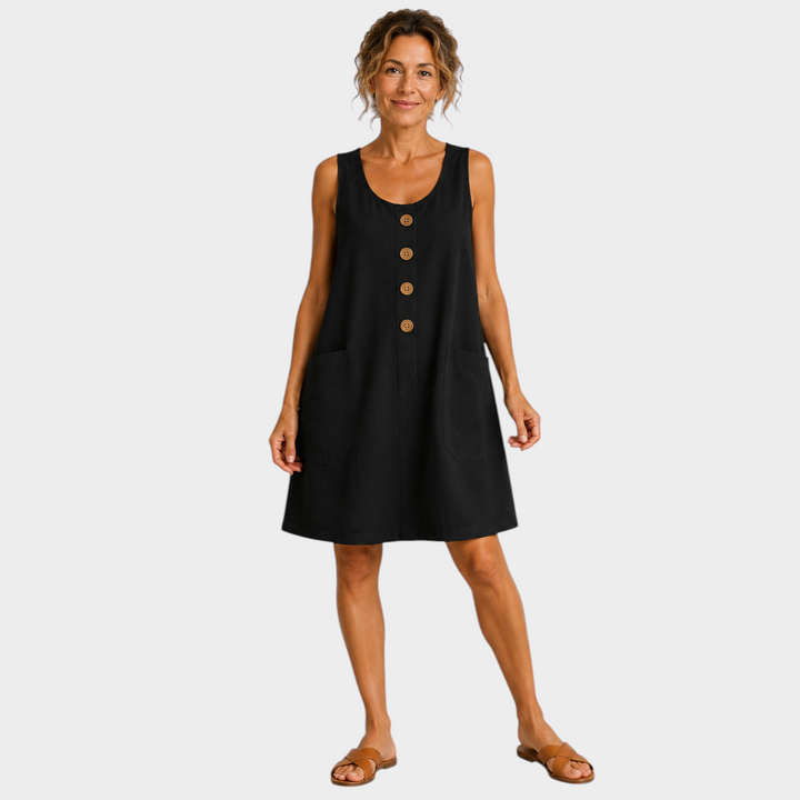 Nathalie | ROBE D'ÉTÉ EN LIN COTON