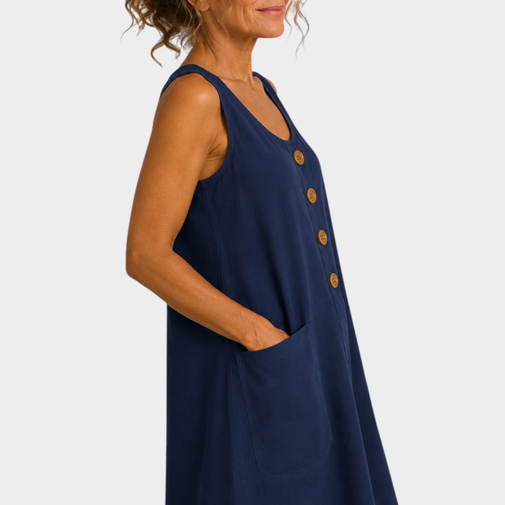 Nathalie | ROBE D'ÉTÉ EN LIN COTON
