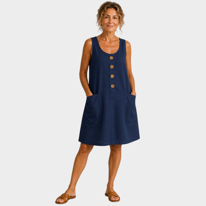 Nathalie | ROBE D'ÉTÉ EN LIN COTON