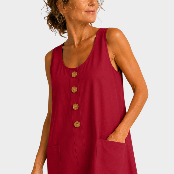 Nathalie | ROBE D'ÉTÉ EN LIN COTON