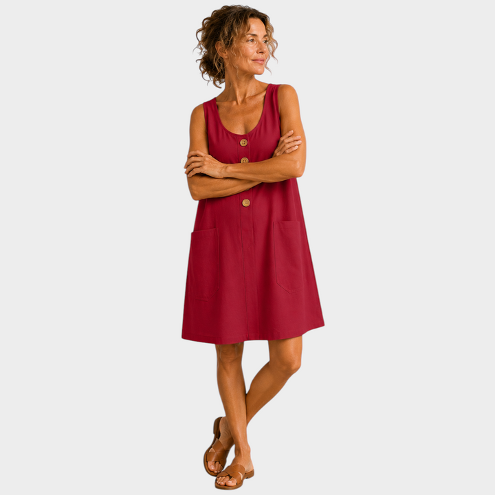 Nathalie | ROBE D'ÉTÉ EN LIN COTON