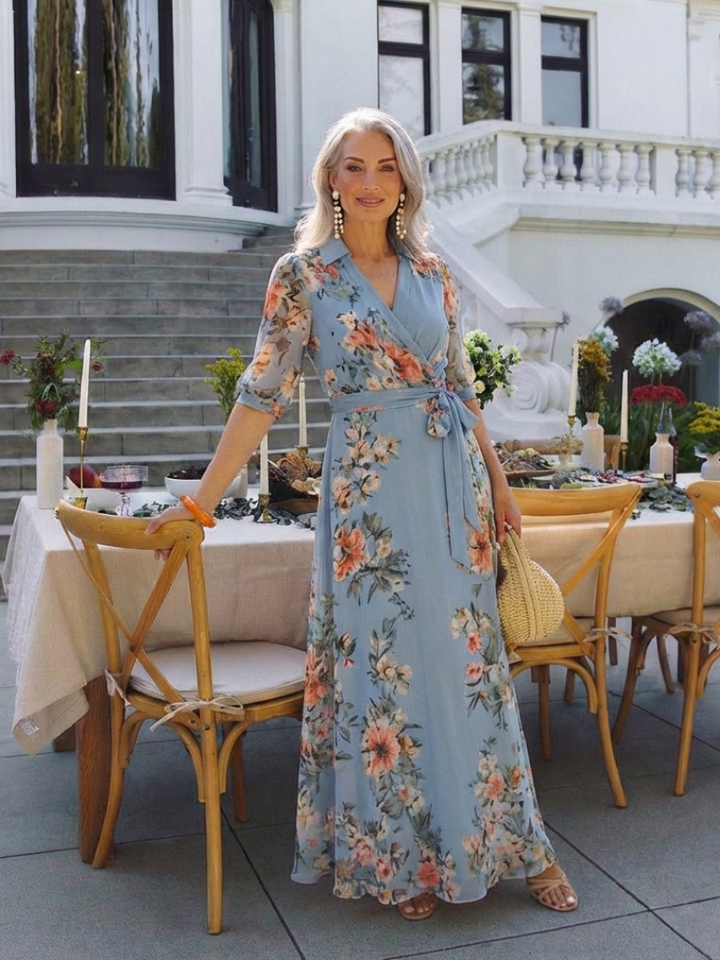 Zoé | Robe Maxi Fleurie