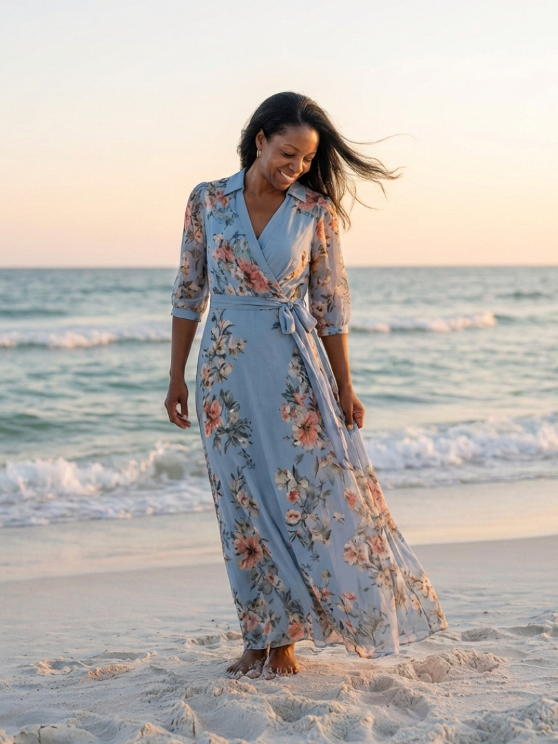 Zoé | Robe Maxi Fleurie