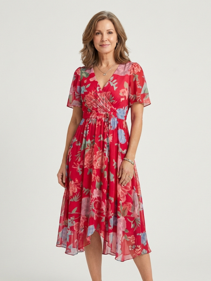 Rachilde | Robe Midi avec Motif Abstrait