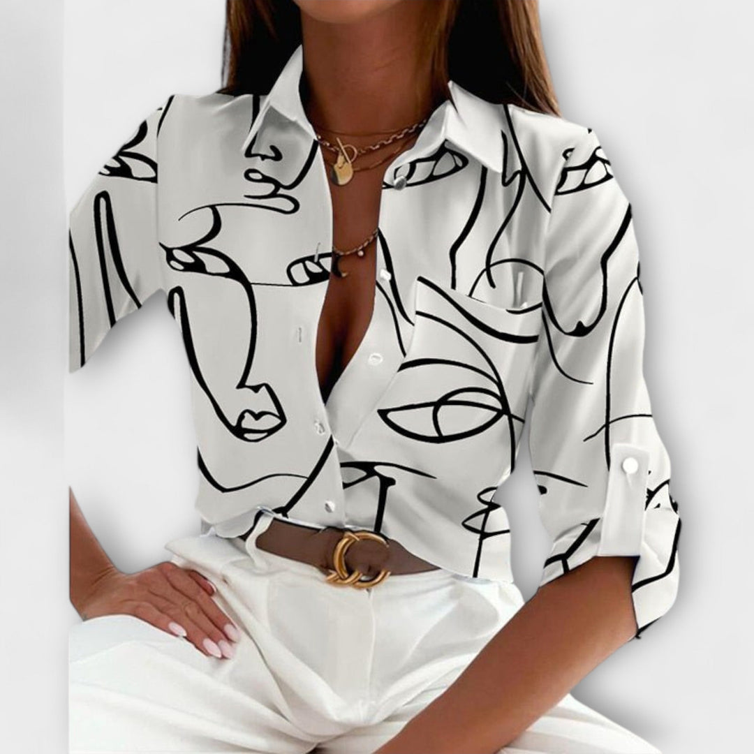 Renée | Blouse à Col Classique
