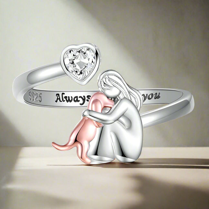 Câlin de Chien - Bague (Rose)